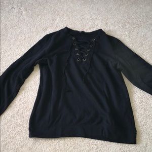 Black sweatshirt top